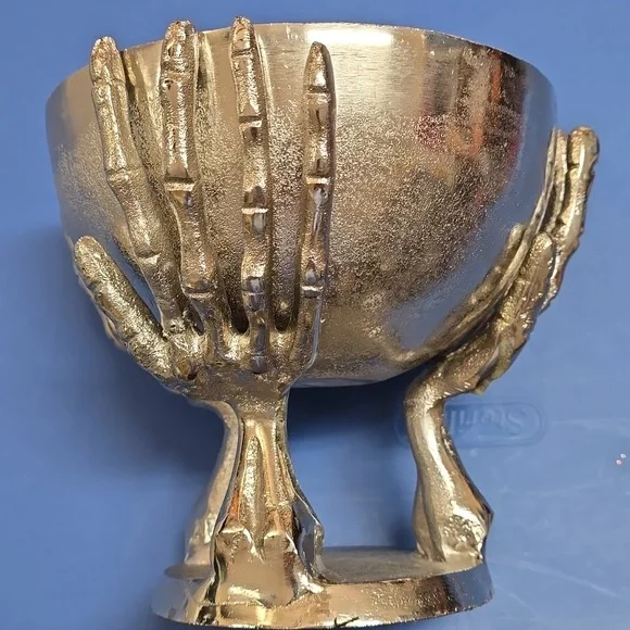 Silver Skeleton Hand Bowl - Picture 2 of 4